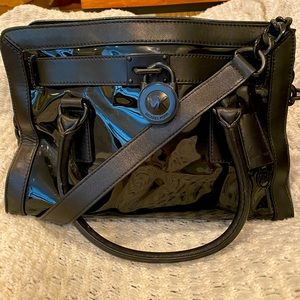 AUTHENTIC MK Black Leather Purse/handbag/shoulder